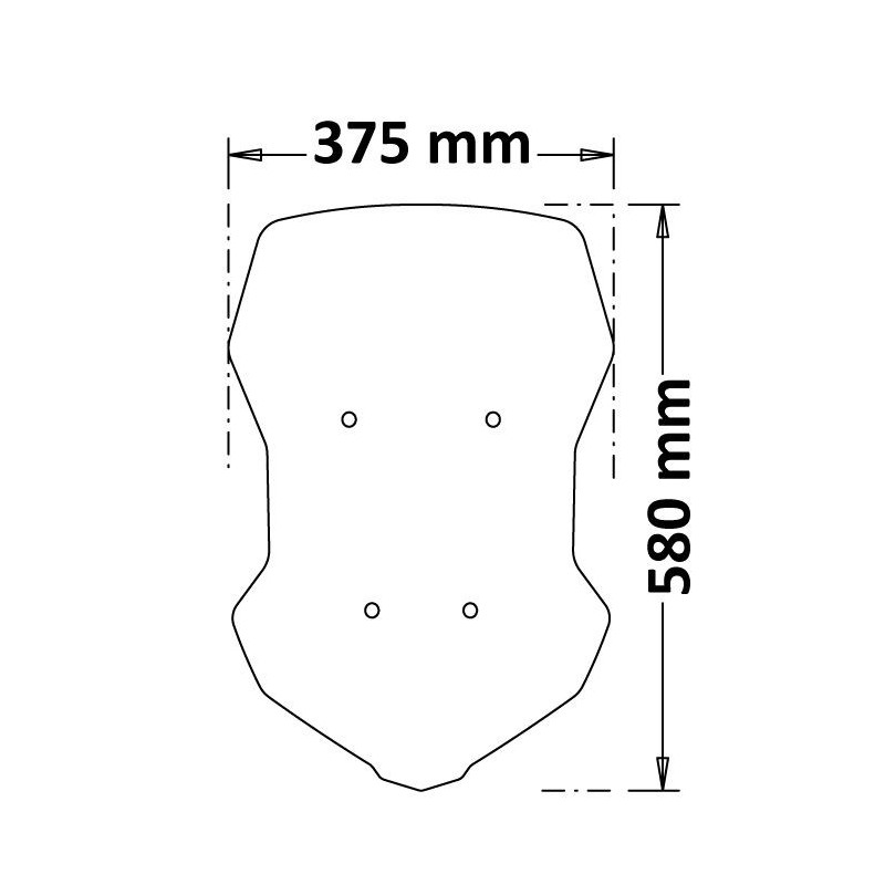 Cupolino Molto Alto Isotta Sc Yamaha Tracer