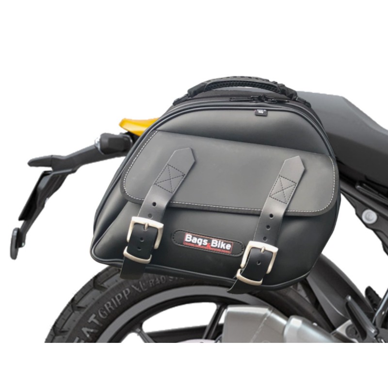 Borse Laterali Bags Bike Explorer RE/GUE Nere per Royal Enfield Guerrilla