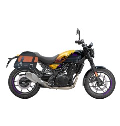 Borse Laterali Bags Bike Explorer N/C /RE/GUE Nere e Cuoio per Royal Enfield Guerrilla