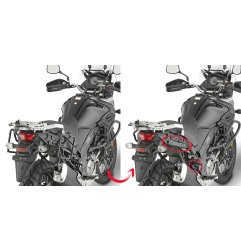 PLR3112 Portavaligie laterali a sgancio rapido per valigie GIVI Monokey per Suzuki DL-650 V-Strom 2017