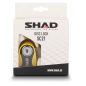 Shad SC21 bloccadisco moto Disc Lock giallo e carbon look Perno 5,5 mm