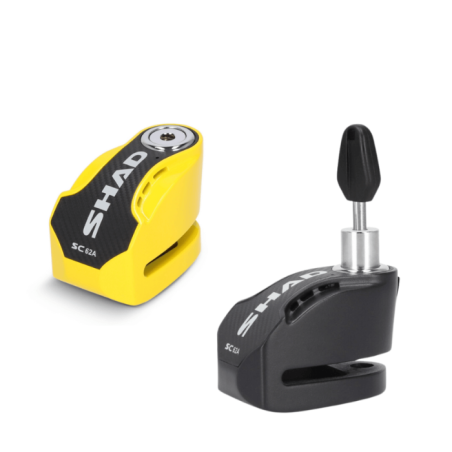 Shad SC62A bloccadisco sonoro moto con allarme 120 dB giallo/carbon