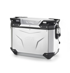 Givi OBKEV37AAL Valigia Laterale Sinistra Trekker Outback Evo in Alluminio Anodizzato da 37 litri