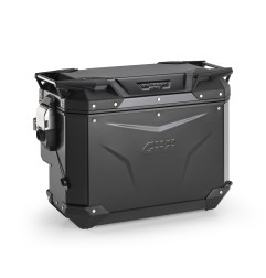 Givi OBKEVS40BR Valigia Laterale Destra Scantonata Trekker Outback Evo in Alluminio Nero da 40 litri