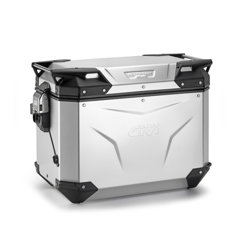 Givi OBKEV44AAR Valigia Laterale Destra Trekker Outback Evo in Alluminio Anodizzato da 44 litri