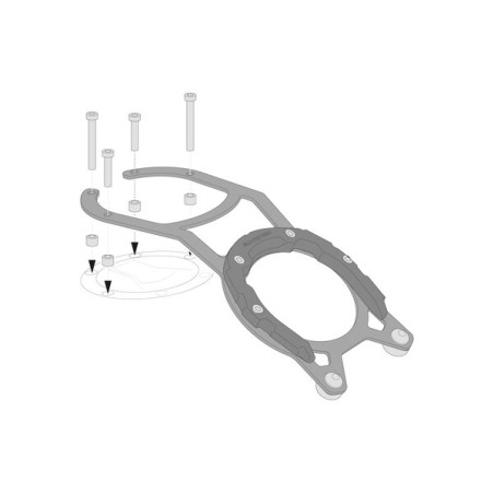 SW-Motech TRT.00.787.31500/B Anello borse serbatoio PRO Moto Guzzi V85TT