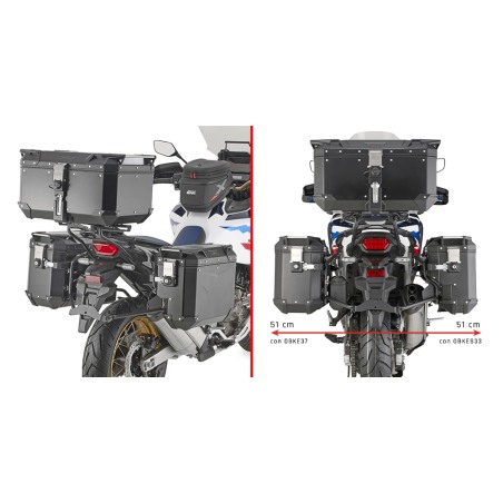 Kappa KLOS1178CAM Portavaligie K Voyager Honda CRF1100L Africa Twin