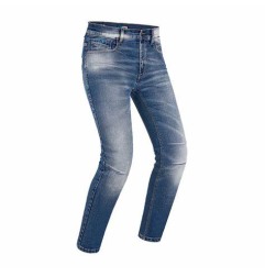 Jeans da moto in T-Stretch con protezioni CE PMJ Cruise Blue