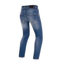 Jeans da moto in T-Stretch con protezioni CE PMJ Cruise Blue