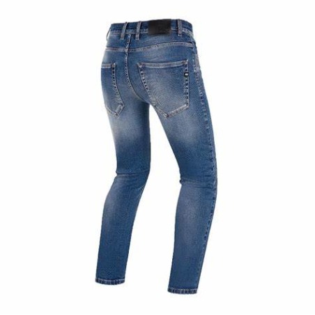 Jeans da moto in T-Stretch con protezioni CE PMJ Cruise Blue