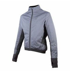 Giacca riscaldata moto Klan Jacket Dual Power Grigio