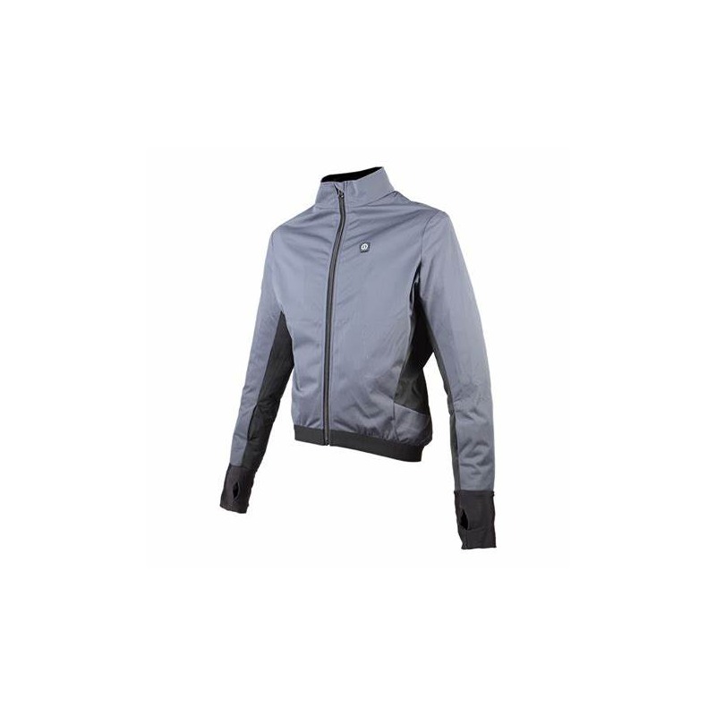 Giacca riscaldata moto Klan Jacket Dual Power Grigio