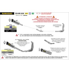 Arrow 71790MI Raccordo centrale per Kawasaki Zx-6R 636 dal 2024