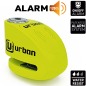 Bloccadisco URBAN UR906X con allarme 120 dB, perno 6 mm, giallo