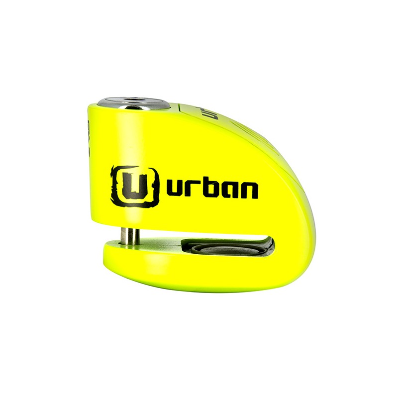 Bloccadisco URBAN UR906X con allarme 120 dB, perno 6 mm, giallo