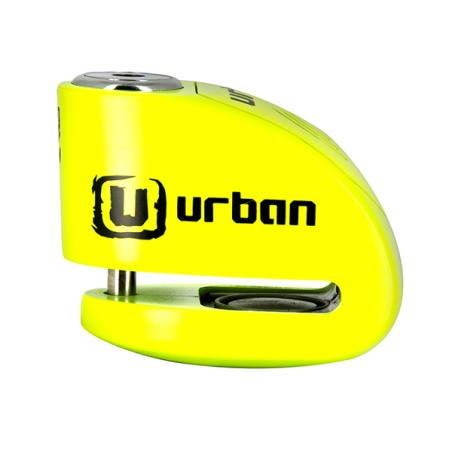 Bloccadisco URBAN UR906X con allarme 120 dB, perno 6 mm, giallo