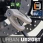 Bloccadisco URBAN UR208T in titanio, perno Ø10 mm, con cavo promemoria