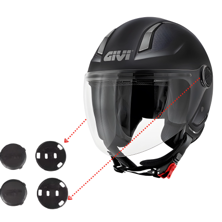 Givi Z2682R Placche blocco visiera Per casco 11.7