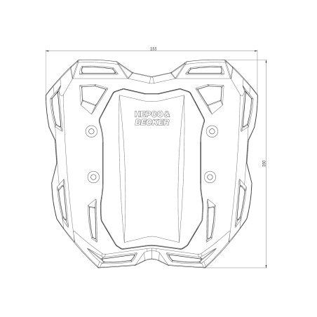 Hepco Becker 6806524 01 01 Smartrack portapacchi posteriore per BMW F 900 R dal 2020 al 2024