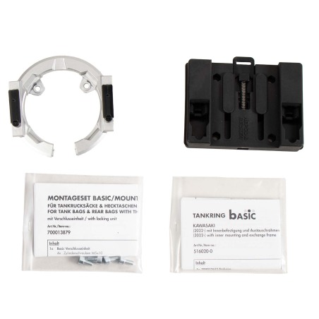 Hepco Becker 5162542 01 09 Anello magnetico Tankring Lock-it per fissaggio borsa per Kawasaki Z 250 dal 2022 al 2024