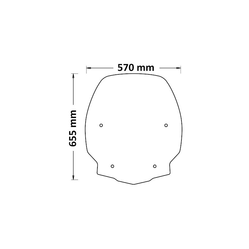 Parabrezza alto Kappa 1193AK per SH Mode 125 dal 2021