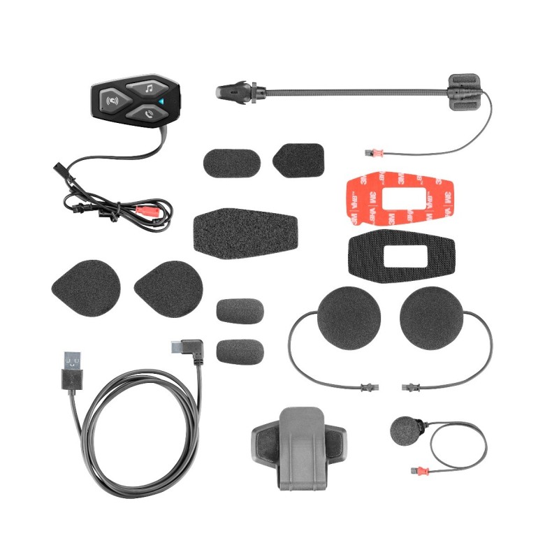 Interphone U-COM 3 interfono casco moto singolo Bluetooth® 5.1 INTERPHOUCOM3
