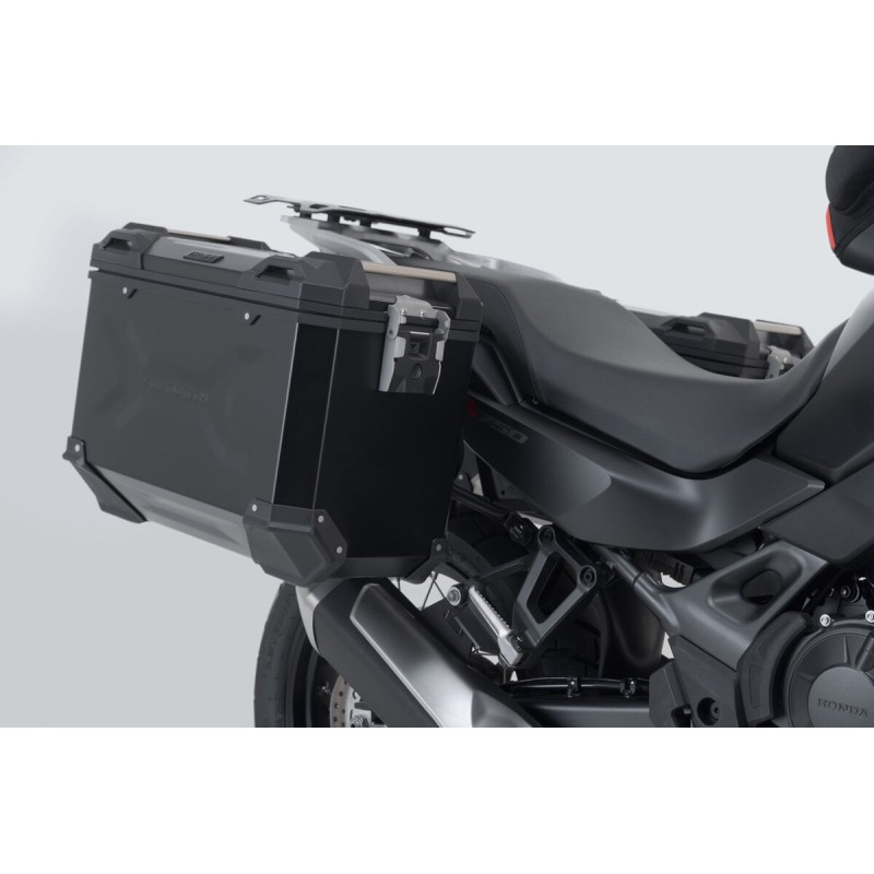 Tris Valigie Adventure Alluminio Nero Sw Motech Honda Transalp Xl