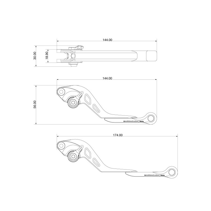 LEVE FRENO FRIZIONE MOTO MORINI - MOTORBIKE BRAKE CLUTCH LEVERS