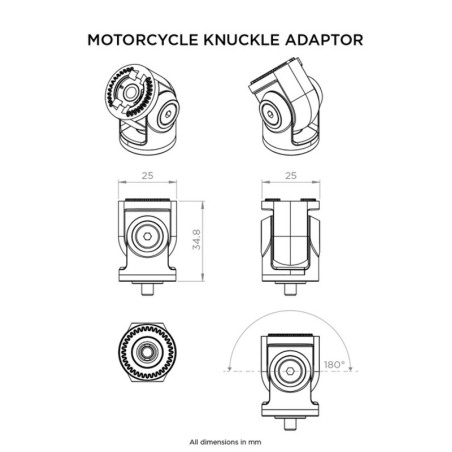 Quad Lock QLP-MOT-KA Supporto snodato