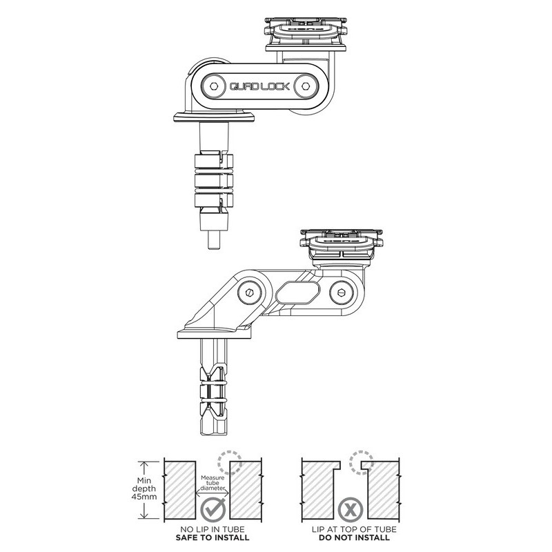 SUPPORTO FORECELLA MOTO QUAD LOCK®