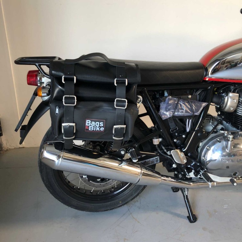 Bags&Bike CAMION/IC Coppia Di Borse Laterali Modello Camion Per Interceptor Continental Royal Enfield