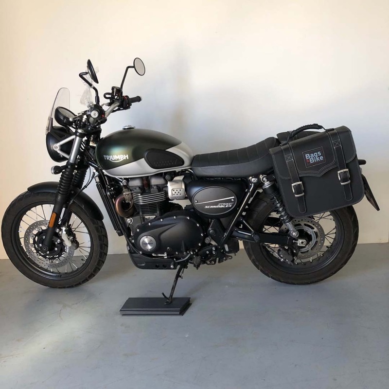 Bags&Bike GLOB/9 Borsa Laterale Sx Modello Globetrotter Per Triumph Street Scrambler 900