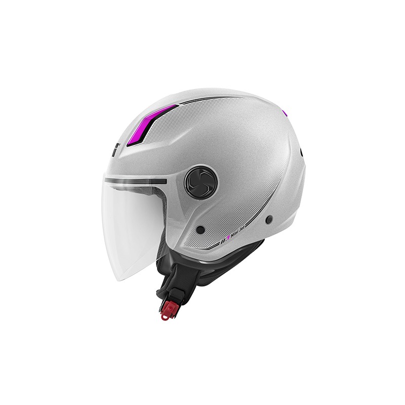 Givi 11.7 Solid Lady Casco Jet da scooter Fucsia