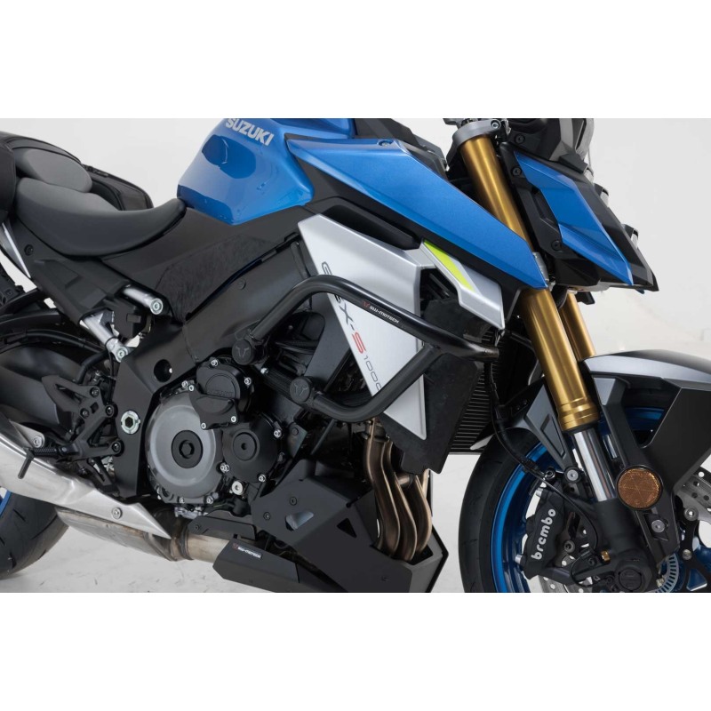 SW-Motech SBL.05.587.10000/B Barra di protezione motore Nero per Suzuki GSX-S1000/ GSX-S1000GX/ GSX-S950