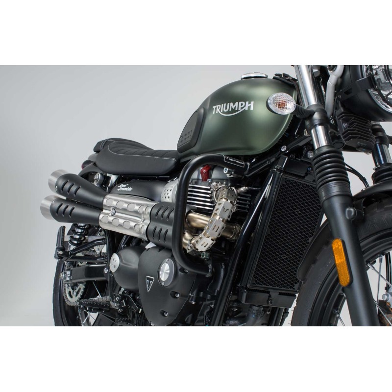 SW-Motech SBL.11.884.10000/B Barra di protezione motore Nero per Street Scrambler,Bonneville Bobber/Speedm