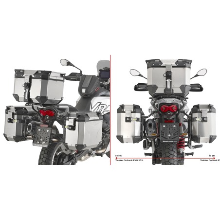 Givi PLO8209CAM Portavaligie laterale Cam-Side per Moto Guzzi V85TT dal 2024