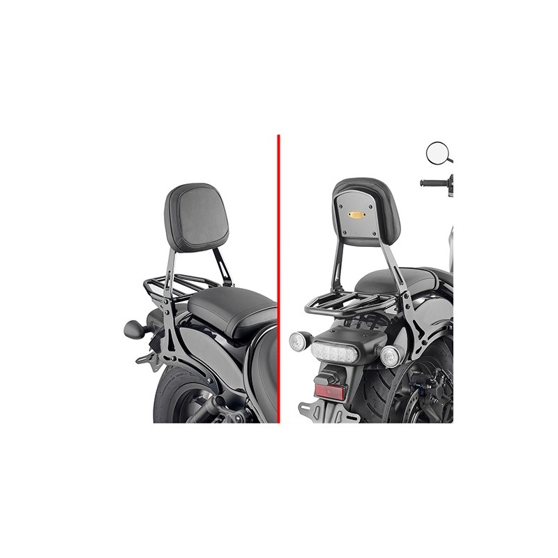 Givi TS1194B Schienalino Sissybar con portapacchi Honda CMX 1100 Rebel 2021