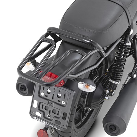 Givi SR8201 Portapacchi Nero per Moto Guzzi V7 Stone/Special dal 2017