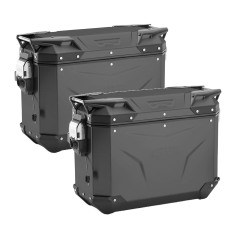 Coppia valigie laterali in alluminio Givi Trekker Outback EVO 37 litri Nere