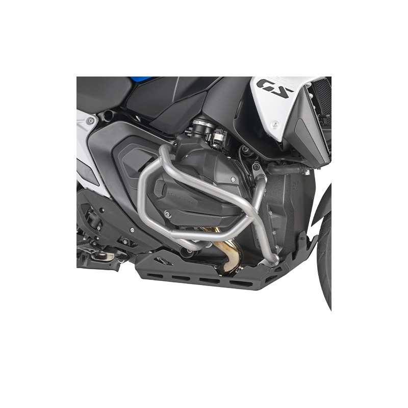 Protezione motore tubolare Givi TN5143SL per moto BMW R1300GS Grigio Silver