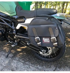 Bags&Bike EXPLORER/B/800TR Borsa Laterale Modello Explorer Nera Per Benelli Leoncino 800 Trail