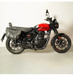 Bags&Bike CLASSIC/HUNT/N Coppia Di Borse Laterali Modello Classic Nera Per Hunter 350 Royal Enfield