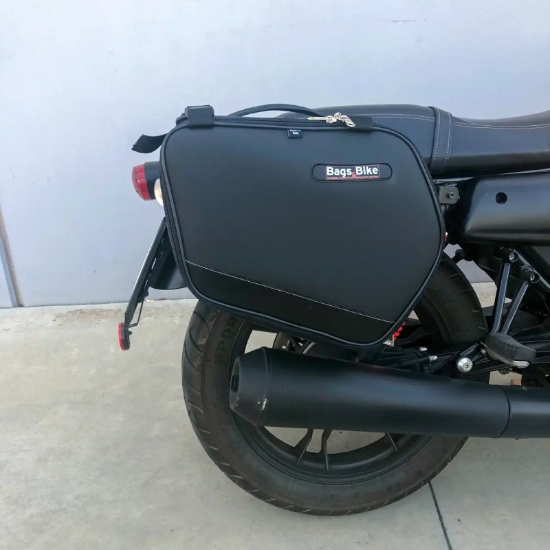 Bags&Bike HURRICANEMTGZV7III Coppia Di Borse Laterali Modello Hurricane Per Moto Guzzi V7 III