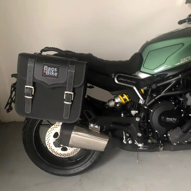 Bags&Bike GLOB-LEO-800 Coppia Borse Laterali Globetrotter Per Benelli Leoncino 800