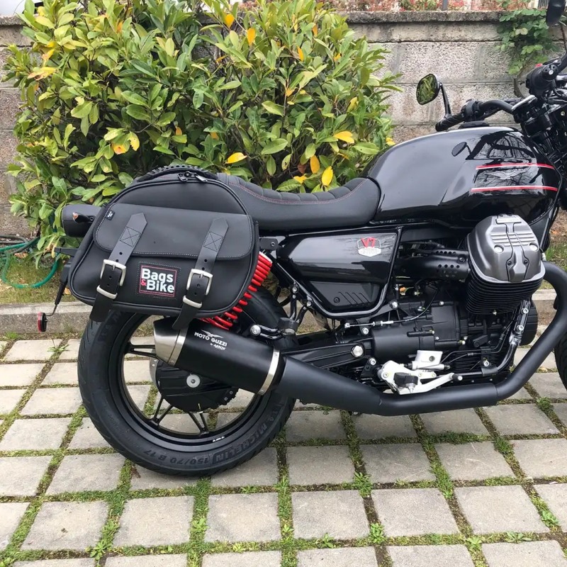 Bags&Bike EXPLORER V7-SE Coppia Di Borse Laterali Modello Explorer Nera Per Moto Guzzi V7 Special Edition