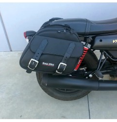 Bags&Bike EXPLORER/N/V7-3 Coppia Di Borse Laterali Modello Explorer Nera Per Moto Guzzi V7 III