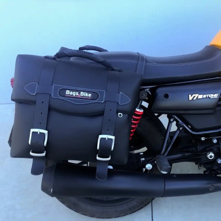 Bags&Bike MATRIX/V7-3 Coppia Di Borse Laterali Modello Matrix Per Moto Guzzi V7 III