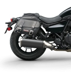 Bags&Bike Explorer/N/K ELI 500 Borse Laterali Modello Explorer Nera Per Kawasaki Eliminator 500