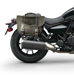 Bags&Bike Classic N/K ELI 500 Borse Laterali Modello Classic Nera Per Kawasaki Eliminator 500