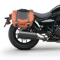 Bags&Bike Classic C/N/K ELI 500 Borse Laterali Modello Classic Cuoio E Nera Per Kawasaki Eliminator 500